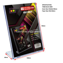 Vertical Advertisement Displayer Soporte de tarjeta de plástico con moldeo por inyección que produce